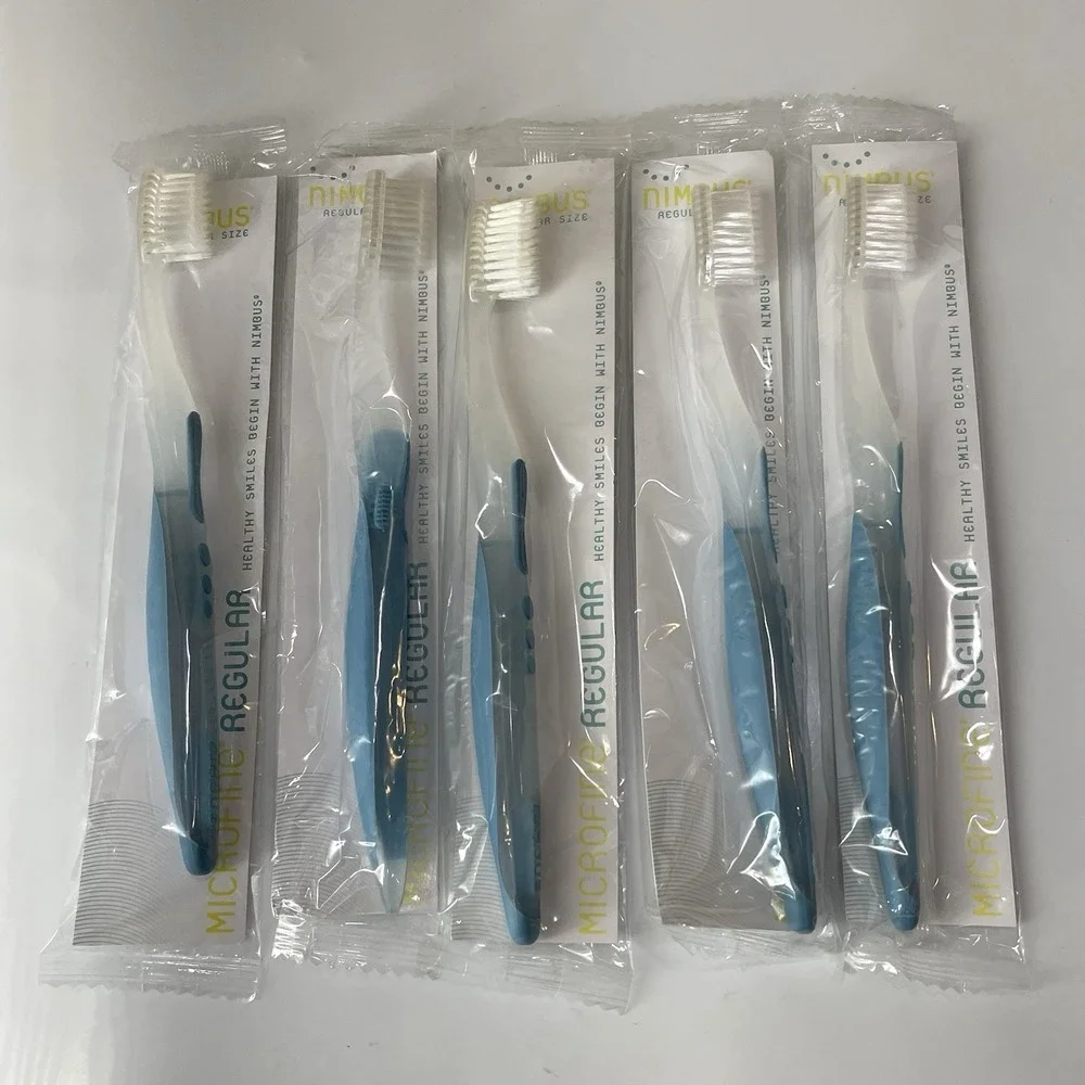 5 Nimbus Toothbrush Microfine Regular Extra Soft Sensitive Teeth Gums Implants